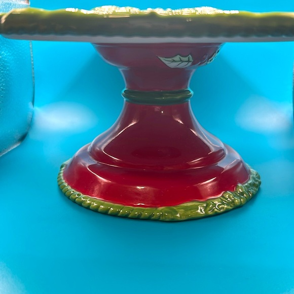 Tracy Porter Christmas Cake Plate - Picture 2 of 4